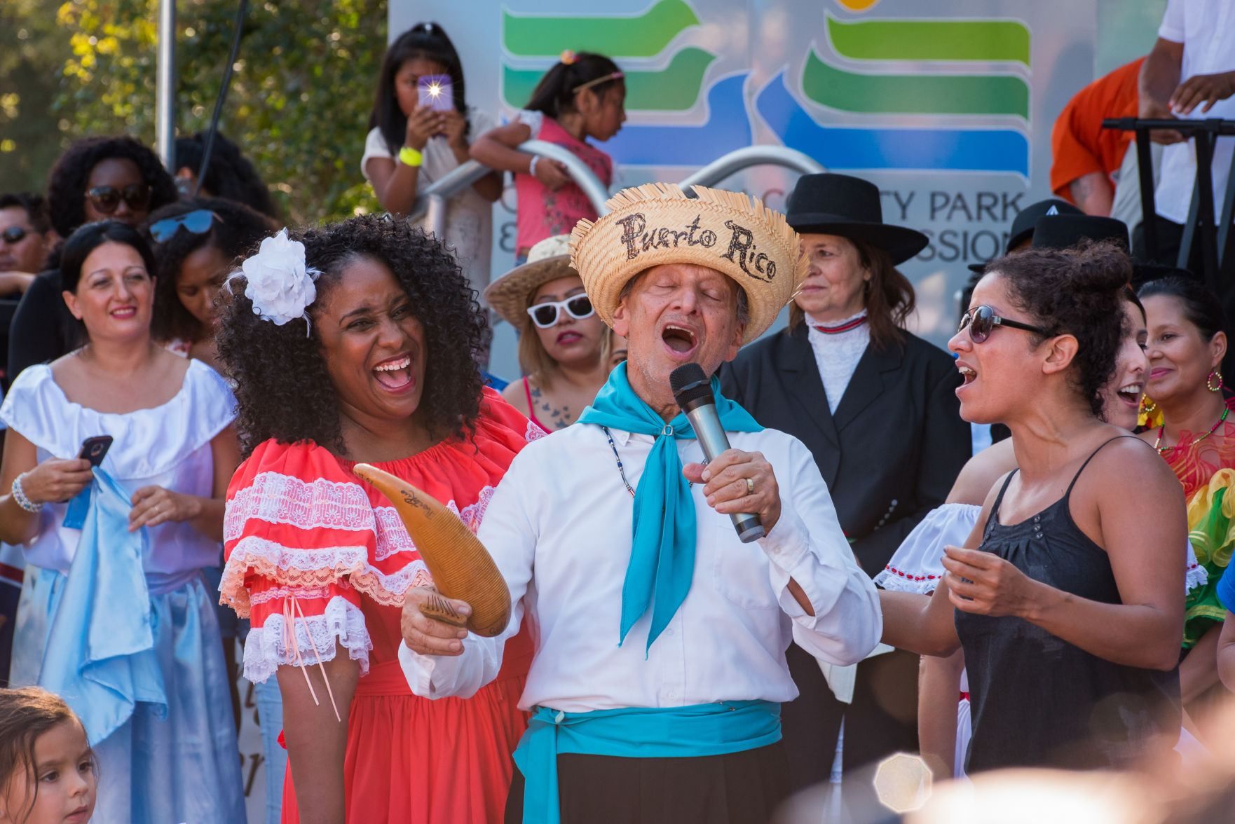 Latin American Festival - singing man Puerto Rico